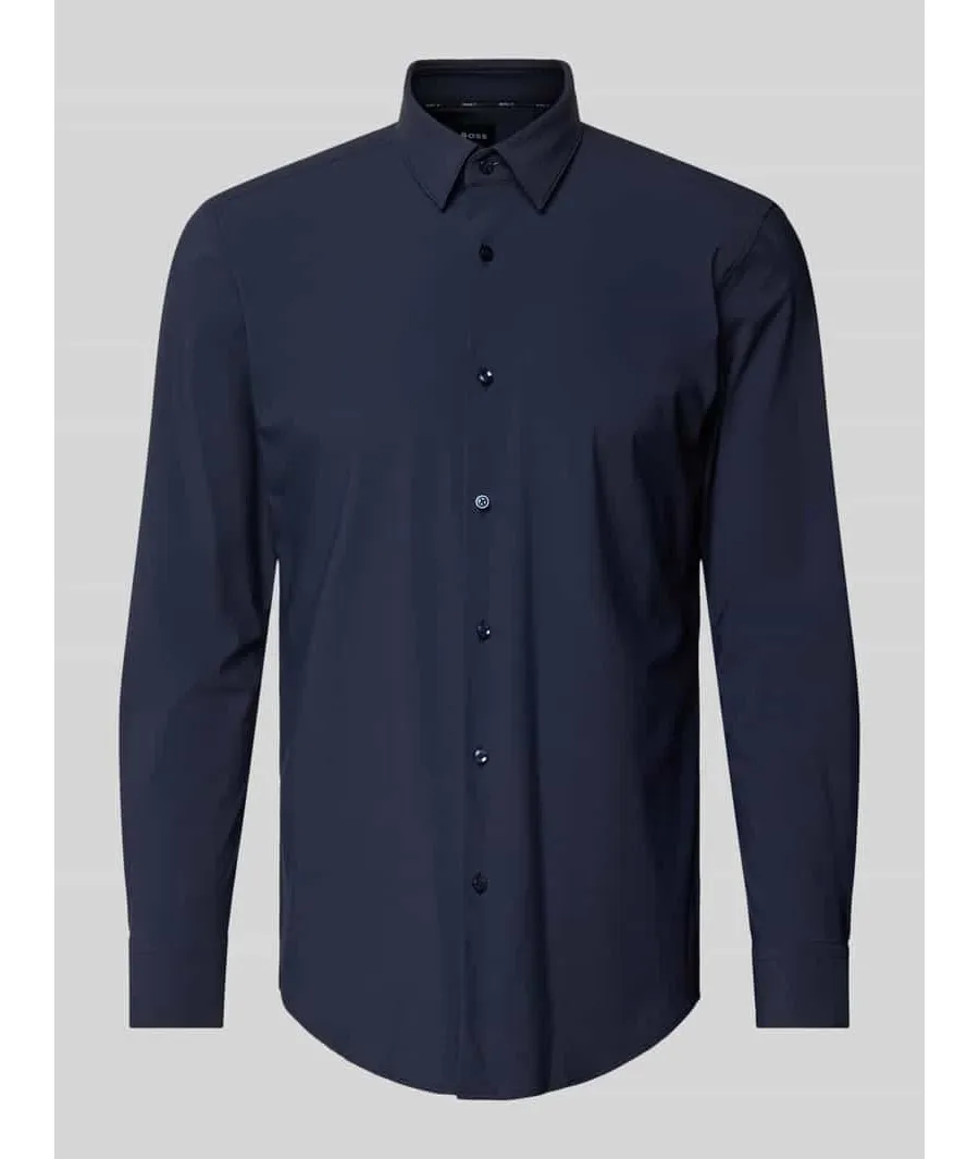 obrazek 1 Koszula biznesowa o kroju slim fit z drobnego twillu z dodatkiem streczu