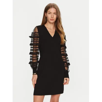 Zdjęcie TWINSET Sukienka dzianinowa 241TP3530 Czarny Regular Fit