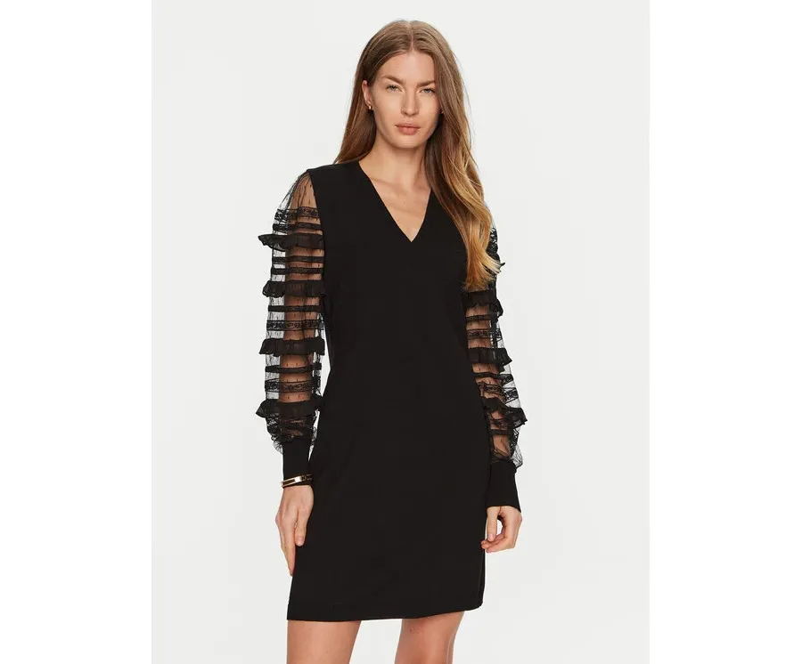 obrazek 1 TWINSET Sukienka dzianinowa 241TP3530 Czarny Regular Fit