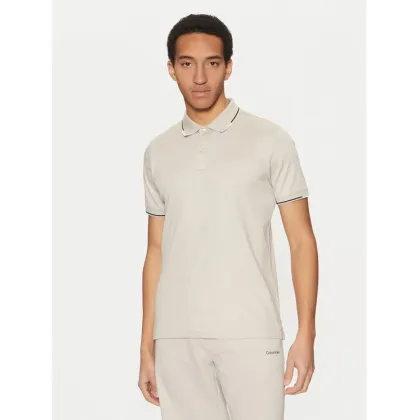 Zdjęcie Calvin Klein Polo K10K114130 Beżowy Regular Fit