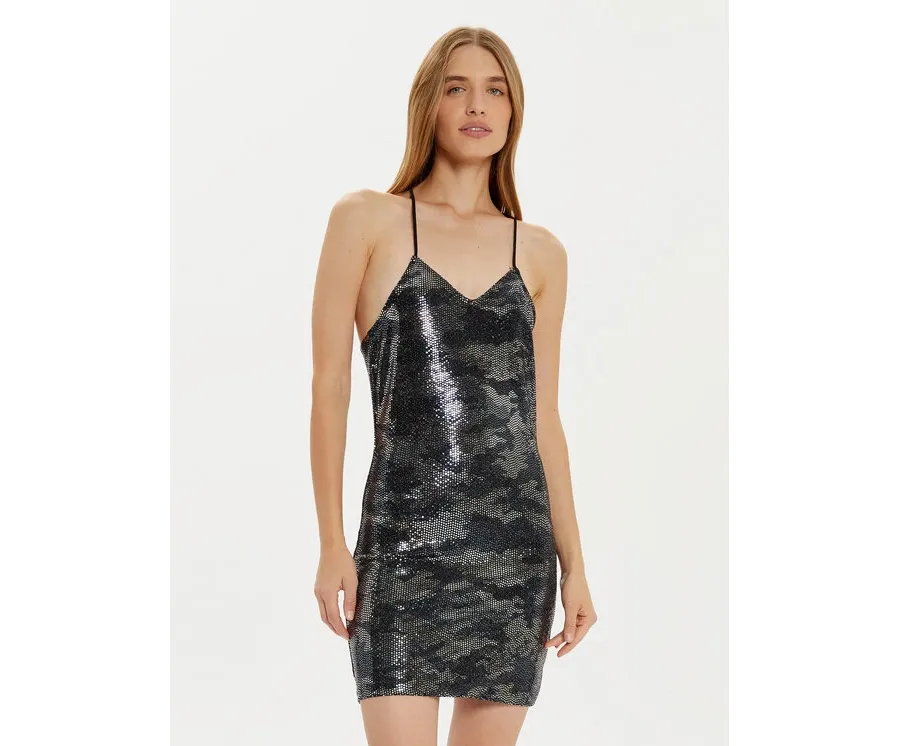 obrazek 1 Noisy May Sukienka koktajlowa Shimmer 27032000 Czarny Slim Fit