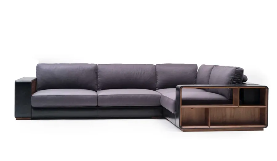 obrazek 2 Wyjątkowa sofa z półkami z litego drewna - Ulivi Salotti