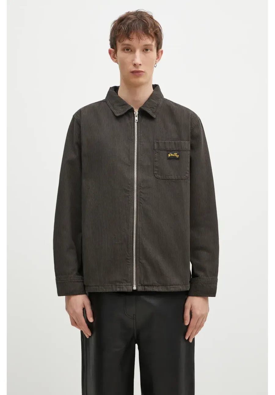 obrazek 1 Stan Ray kurtka koszulowa bawełniana Zip Shirt kolor szary przejściowa AW2401929
