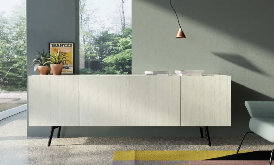 obrazek 1 Kredens ORIGAMI 4 drzwi push-pull z Włoch - Fratelli Mirandola