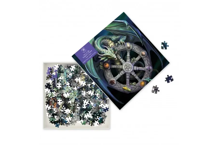 obrazek 2 Puzzle dla dorosłych Anne Stokes: Koło roku - Flame Tree Publishing