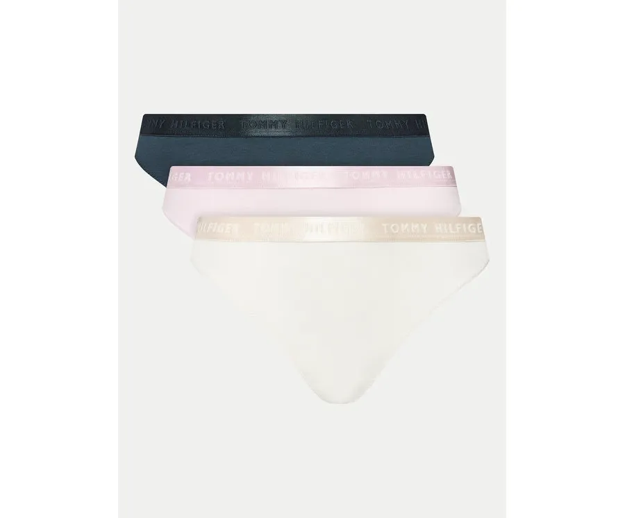obrazek 1 Tommy Hilfiger Komplet 3 par stringów UW0UW04480 Kolorowy