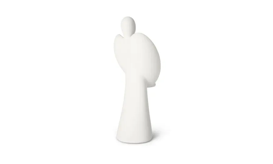 obrazek 3 Elegancka figurka ceramiczna - bożonarodzeniowy anioł