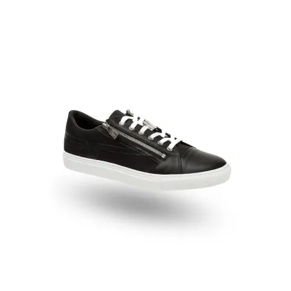 Zdjęcie Czarne skórzane sneakersy męskie Versace Collection