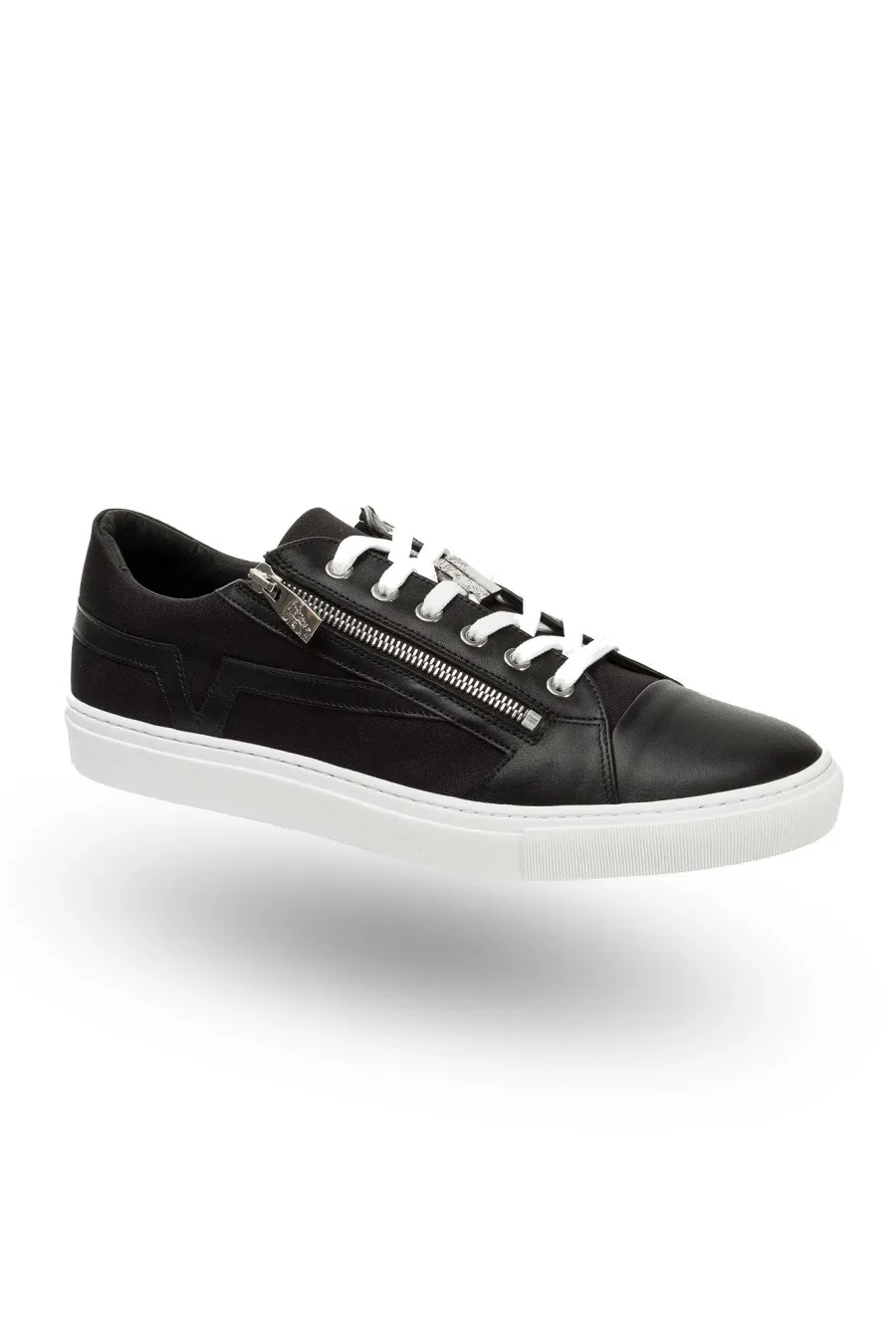 obrazek 1 Czarne skórzane sneakersy męskie Versace Collection