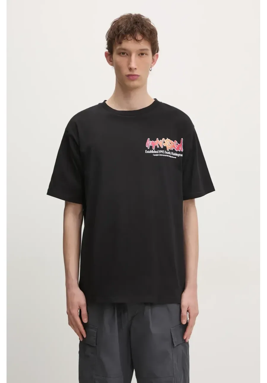 obrazek 1 Manastash t-shirt bawełniany Citee Paint Logo męski kolor czarny z nadrukiem 7924234004