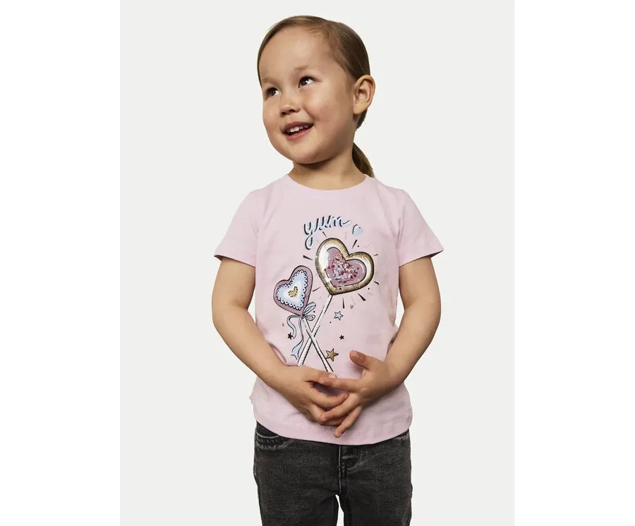 obrazek 1 NAME IT T-Shirt Bethany 13237842 Różowy Regular Fit