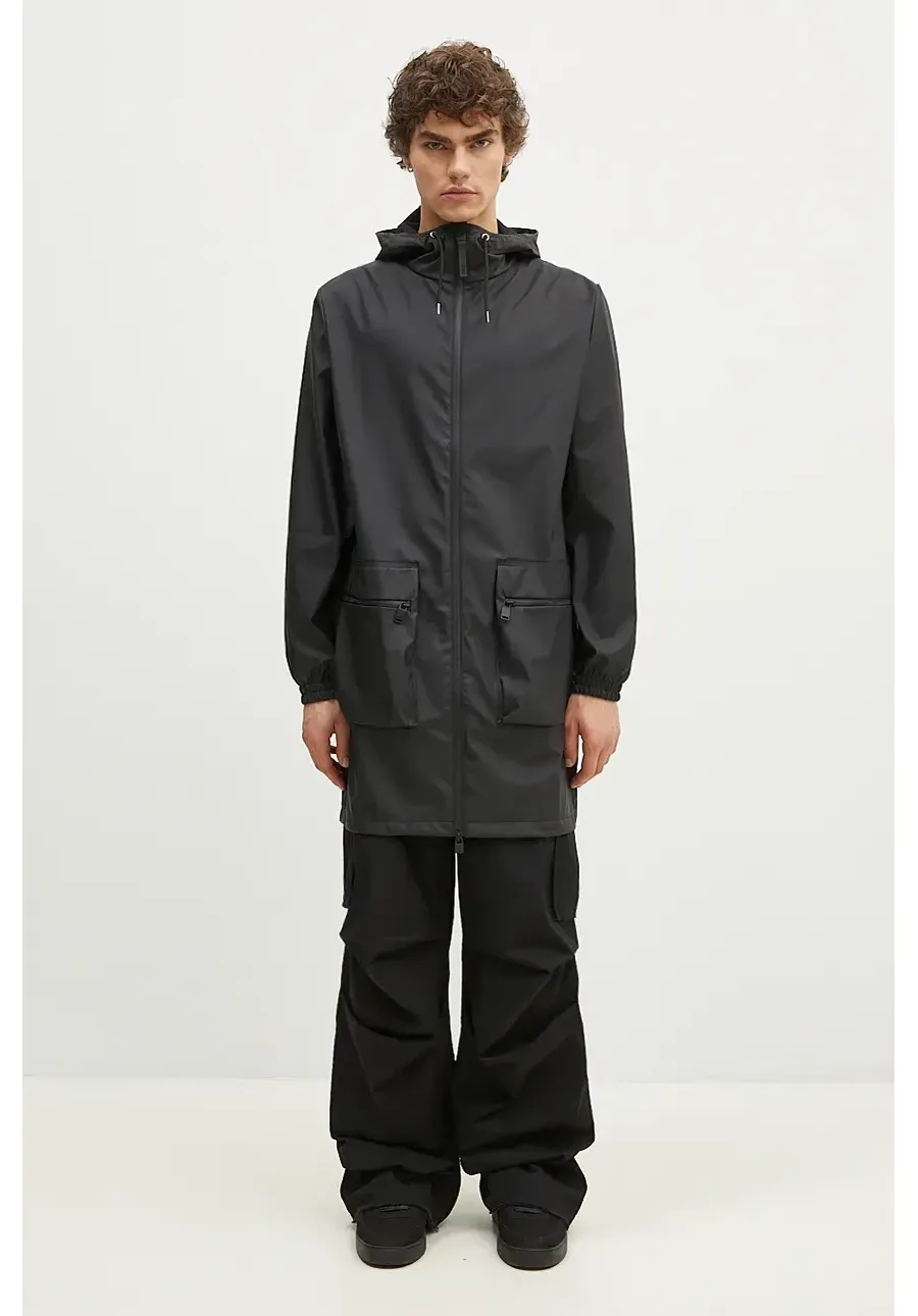 obrazek 1 Rains kurtka 19850 Jackets kolor czarny przejściowa