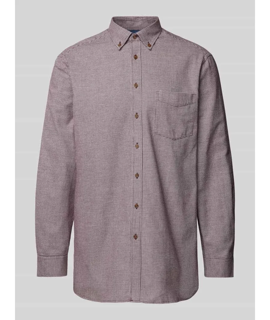 obrazek 1 Koszula casualowa o kroju regular fit z kołnierzykiem typu button down