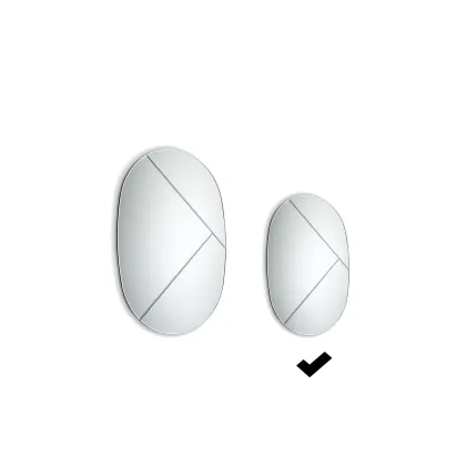 Zdjęcie Oryginalne, włoskie fazowane lustro 82x120cm - Ulivi Salotti