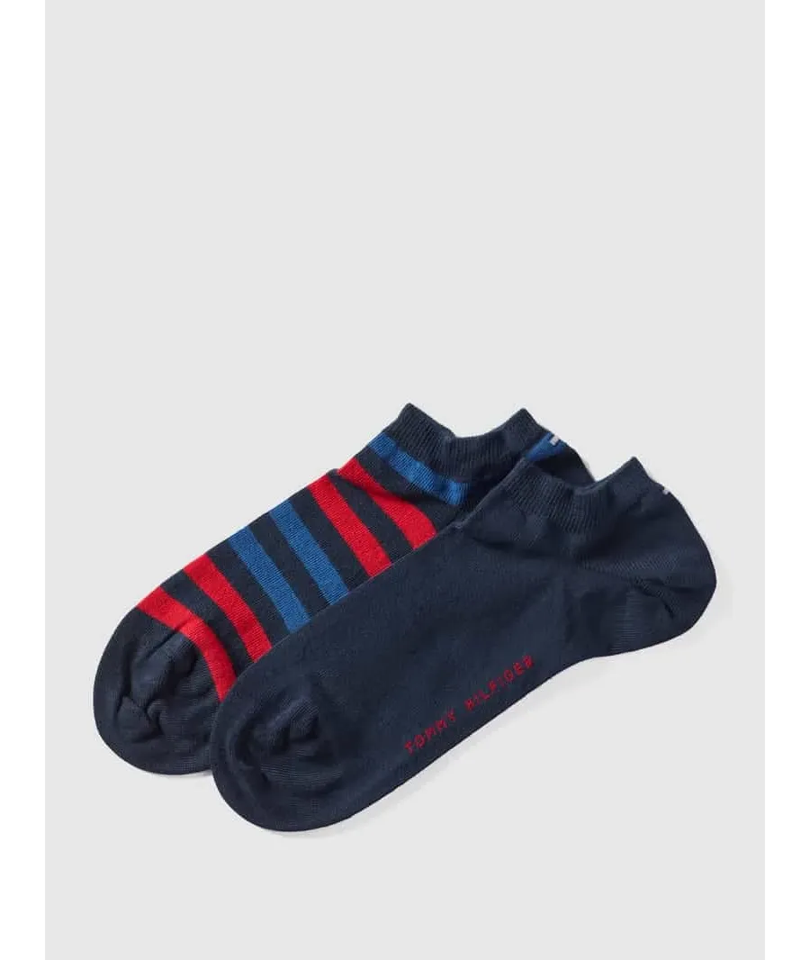 obrazek 1 Krótkie skarpety z nadrukiem z logo w zestawie 2 szt.