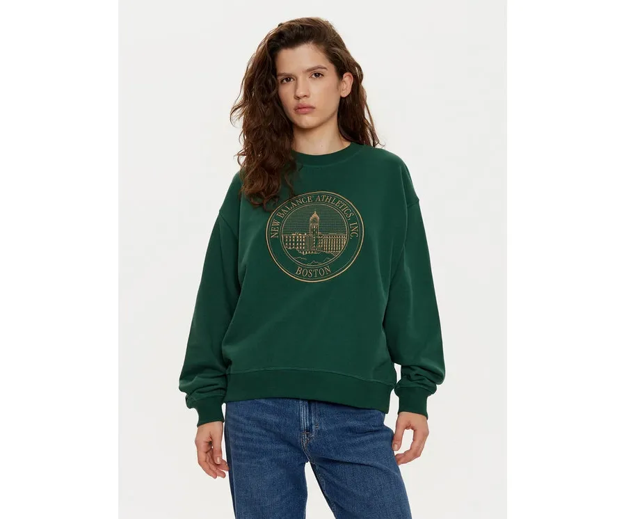 obrazek 1 New Balance Bluza WT43553 Zielony Oversize
