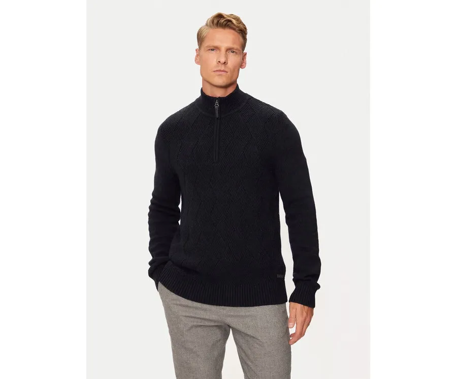 obrazek 1 Pierre Cardin Sweter C5 51122/5076/6323 Granatowy Regular Fit