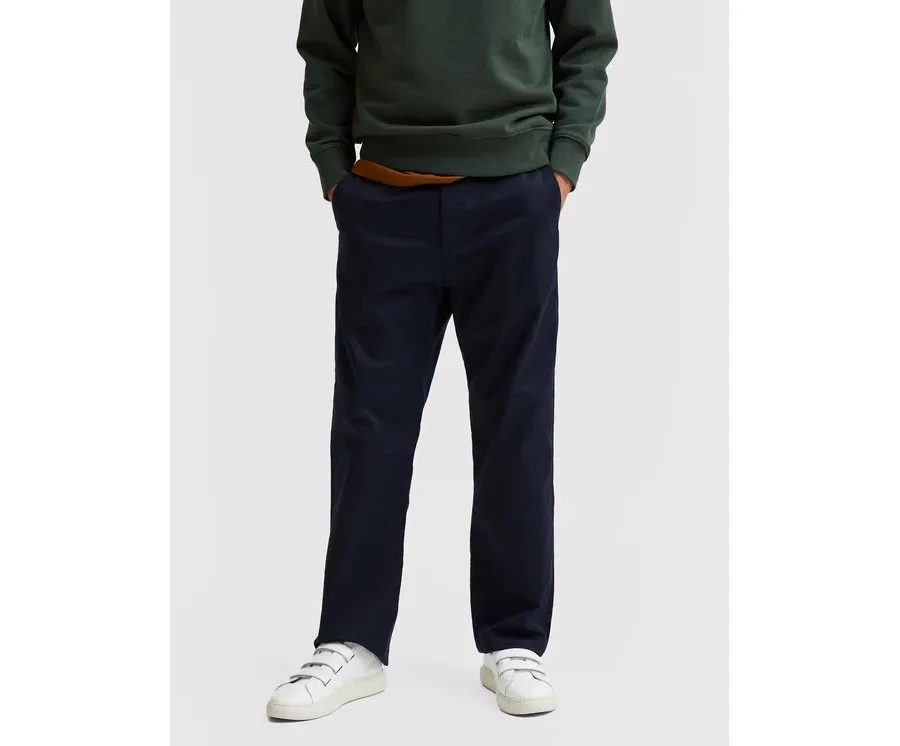 obrazek 1 Selected Homme Chinosy Salford 16080159 Granatowy Loose Fit