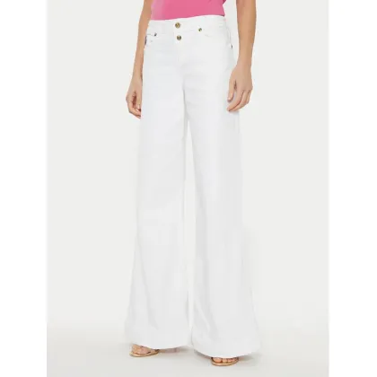 Zdjęcie Versace Jeans Couture Jeansy 78HAB561 Biały Wide Leg