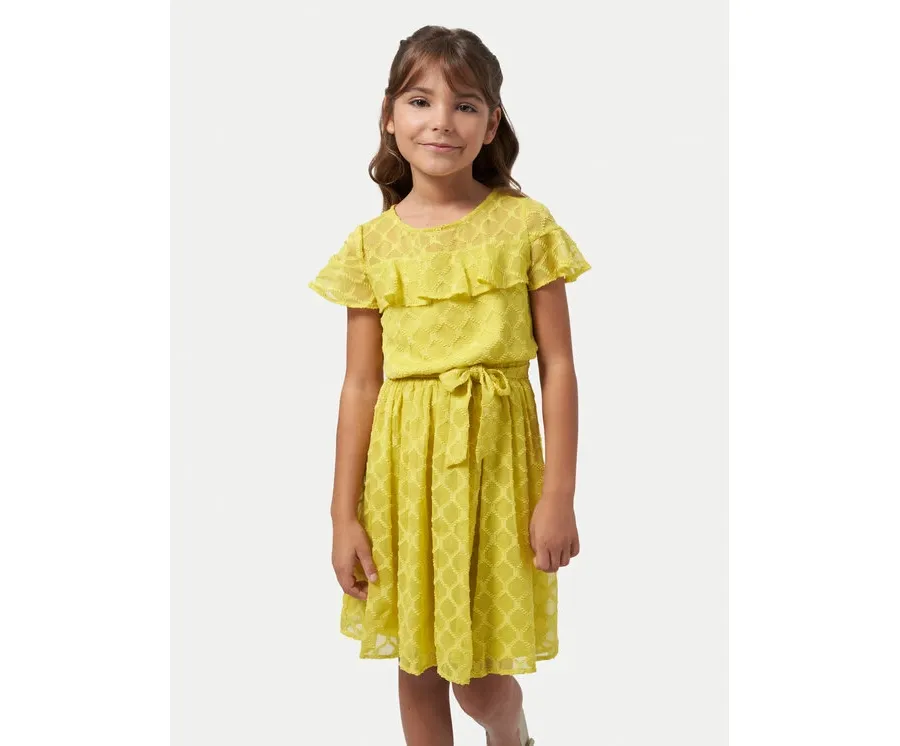 obrazek 1 Mayoral Sukienka letnia 6948 Żółty Regular Fit