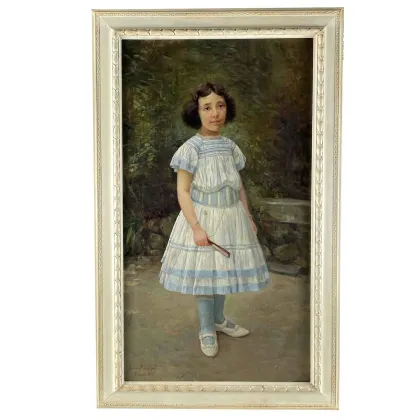 Picture Oil painting by Corinna Modigliani, Portrait of a Little Girl