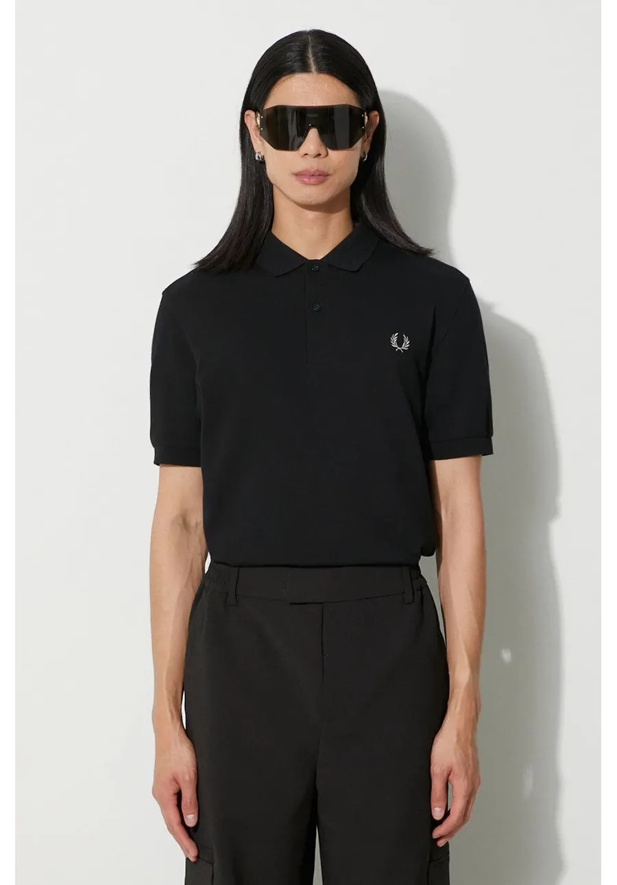 obrazek 1 Fred Perry polo bawełniane kolor czarny z aplikacją M6000.906