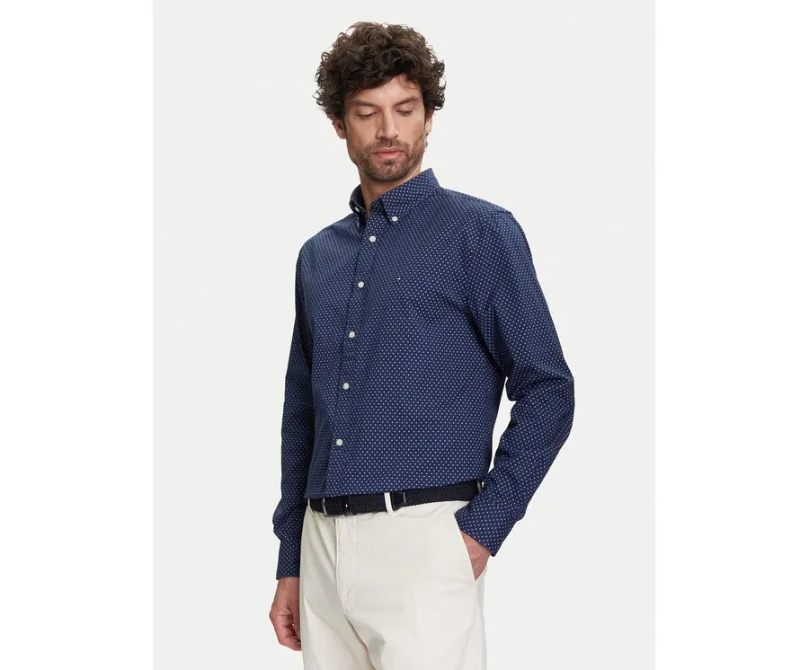 obrazek 1 Tommy Hilfiger Koszula MW0MW39437 Granatowy Regular Fit