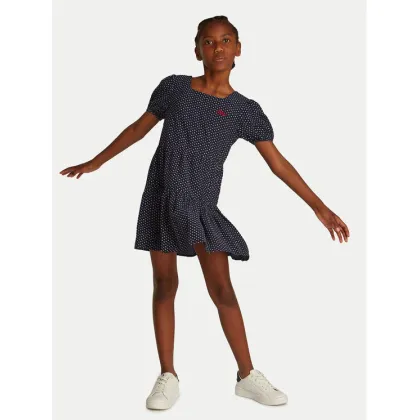 Zdjęcie Tommy Hilfiger Sukienka codzienna KG0KG08337 M Granatowy Regular Fit