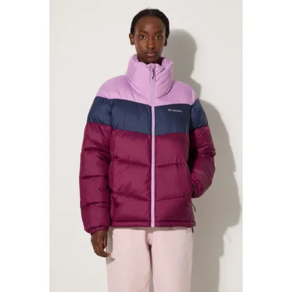 Zdjęcie Columbia kurtka Puffect Color Block Jkt damska kolor bordowy zimowa 1955101