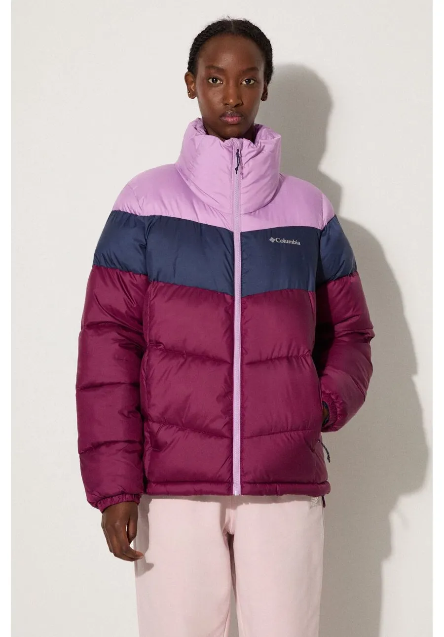 obrazek 1 Columbia kurtka Puffect Color Block Jkt damska kolor bordowy zimowa 1955101
