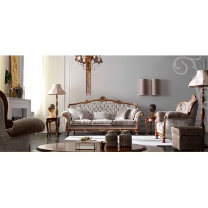 Zdjęcie Włoska sofa w stylu klasycznym do luksusowego salonu – Morello Gianpaolo