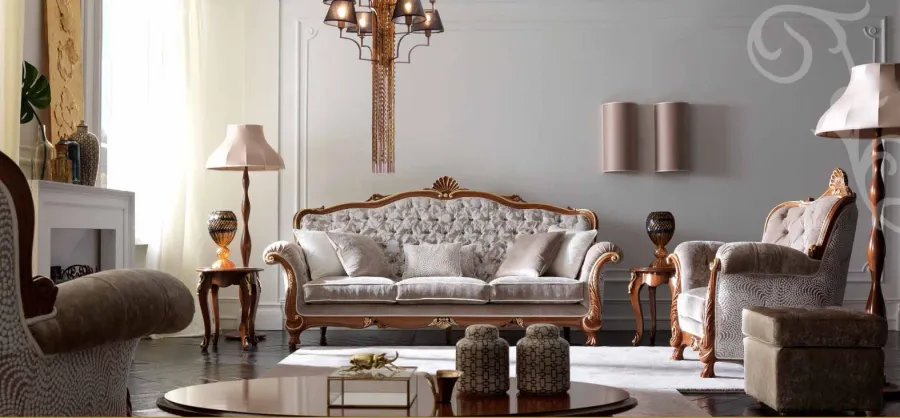 obrazek 1 Włoska sofa w stylu klasycznym do luksusowego salonu – Morello Gianpaolo