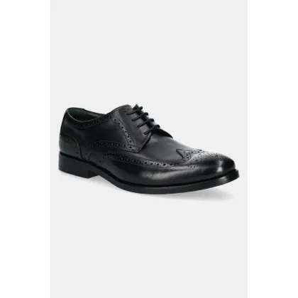 Zdjęcie Clarks Originals półbuty skórzane CraftJames Tip męskie kolor czarny 26178562