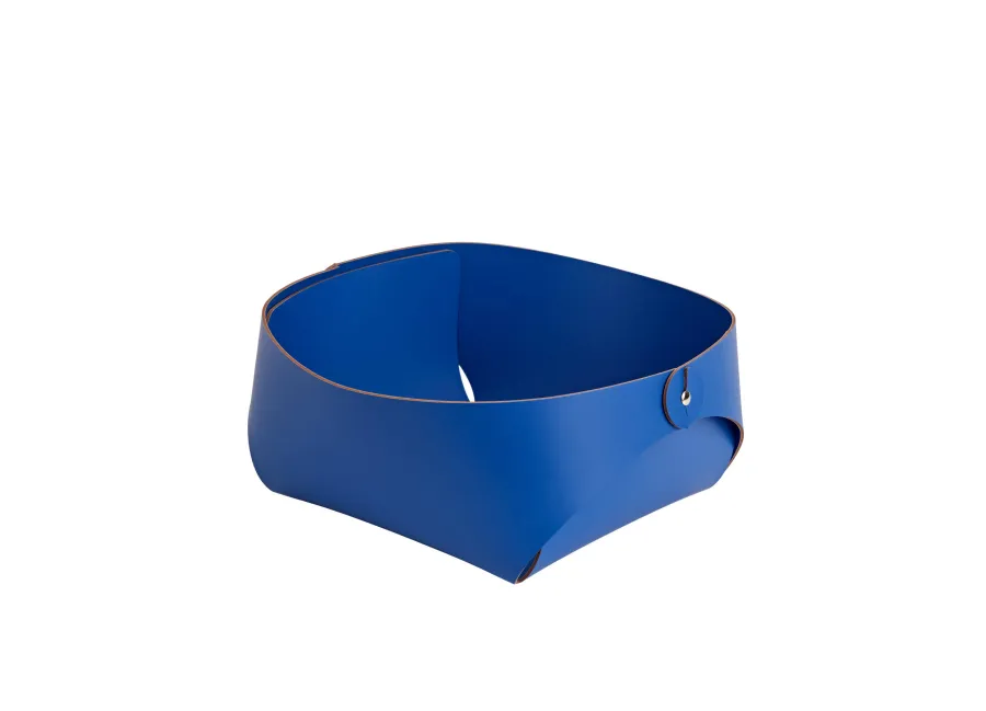 obrazek 2 Piękny koszyk na chleb Flora 20x20xH9 cm w wyjątkowym kolorze błękitu Majorelle