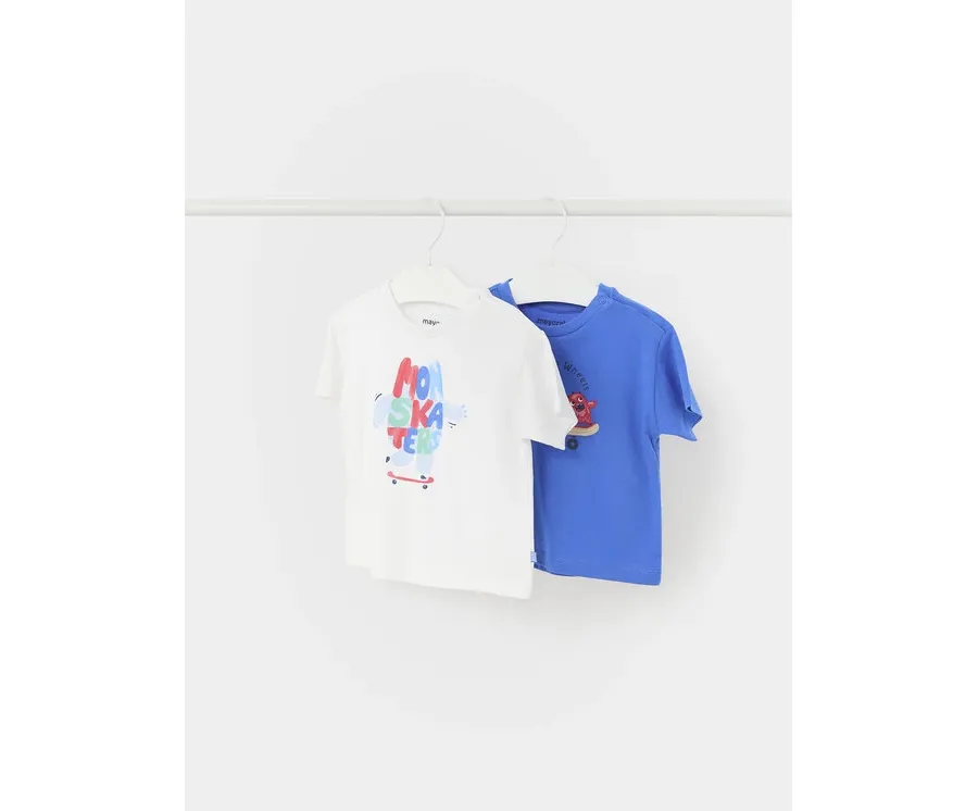 obrazek 1 Mayoral Komplet 2 t-shirtów 1024 Kolorowy Regular Fit