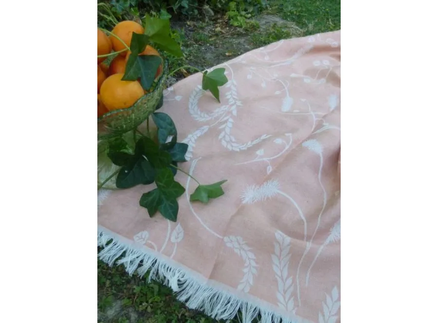 obrazek 5 Unikatowy kocyk, pled Chausey Rose 130x170 cm