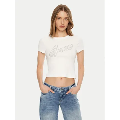 Zdjęcie Guess T-Shirt W5RI68 KA0H1 Biały Regular Fit