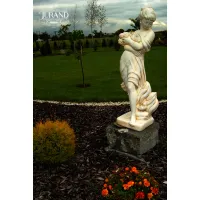Picture Figure of a girl with a bouquet for the garden