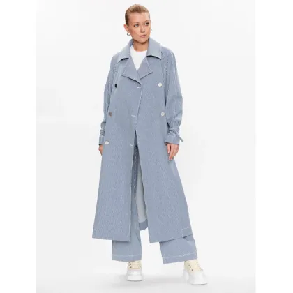 Zdjęcie Remain Trencz Striped Trench 500411403 Niebieski Regular Fit