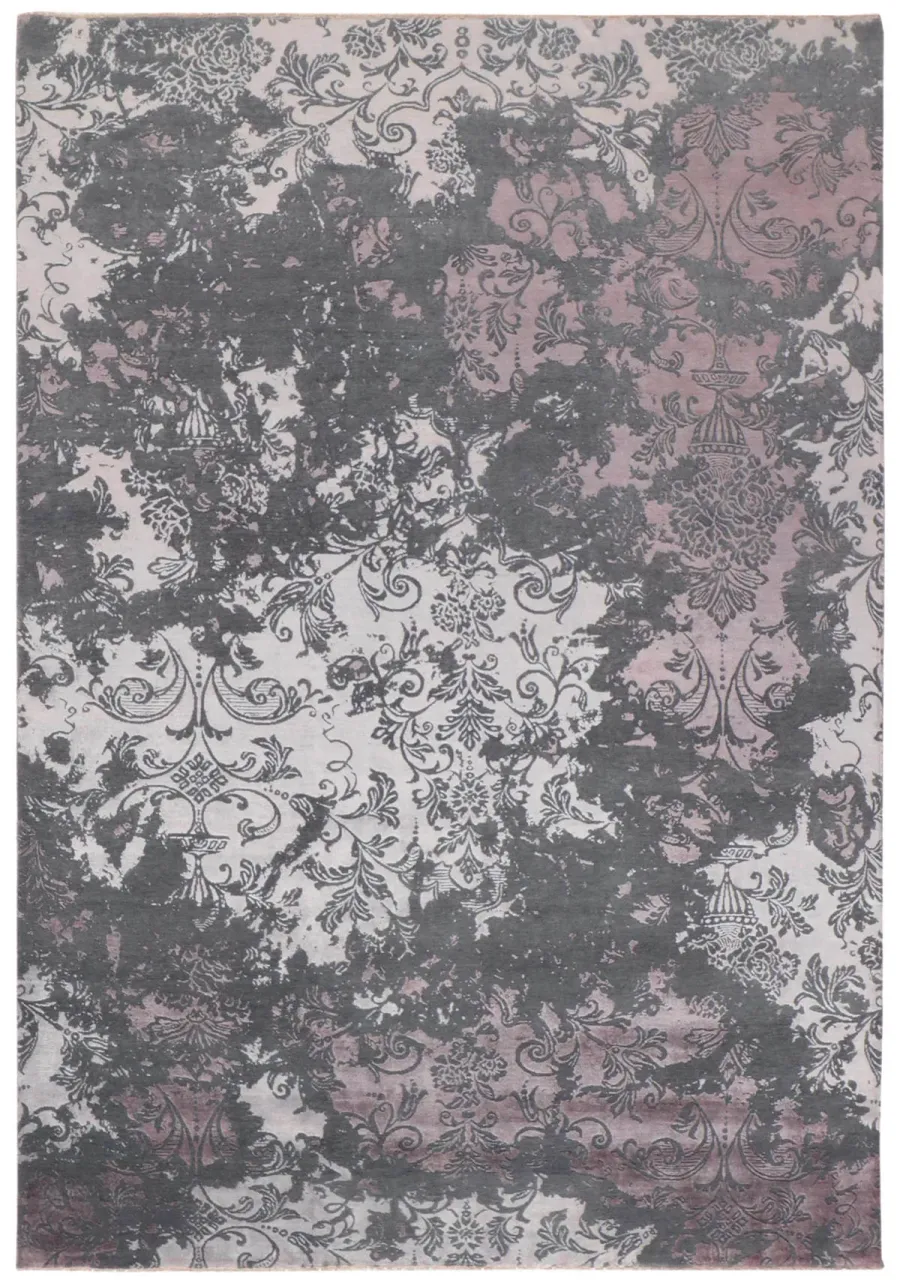 obrazek 1 Stylowy fioletowy ekskluzywny dywan 3D - DAMASK 7082