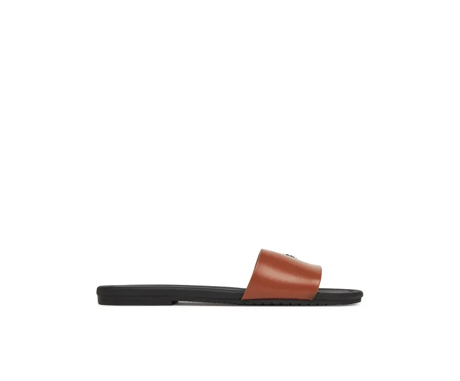 obrazek 1 Calvin Klein Jeans Klapki Flat Sandal Slide Mg YW0YW01697 Brązowy