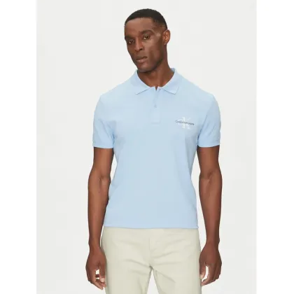 Zdjęcie Calvin Klein Jeans Polo Monologo J30J325664 Błękitny Regular Fit