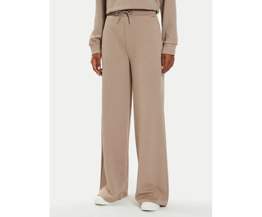 obrazek 1 Guess Spodnie palazzo Peony V4BB02 KCHR2 Beżowy Relaxed Fit