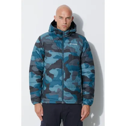 Zdjęcie Columbia kurtka sportowa Powder Lite Hooded Jkt kolor niebieski zimowa 1693931