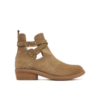 Zdjęcie TWINSET Botki 251GCJ030 Beżowy