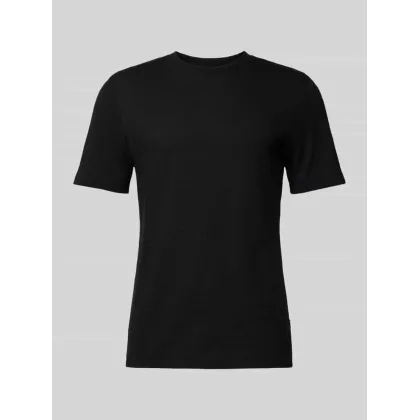 Zdjęcie T-shirt z prążkowanym, okrągłym dekoltem model ‘TIBURT’