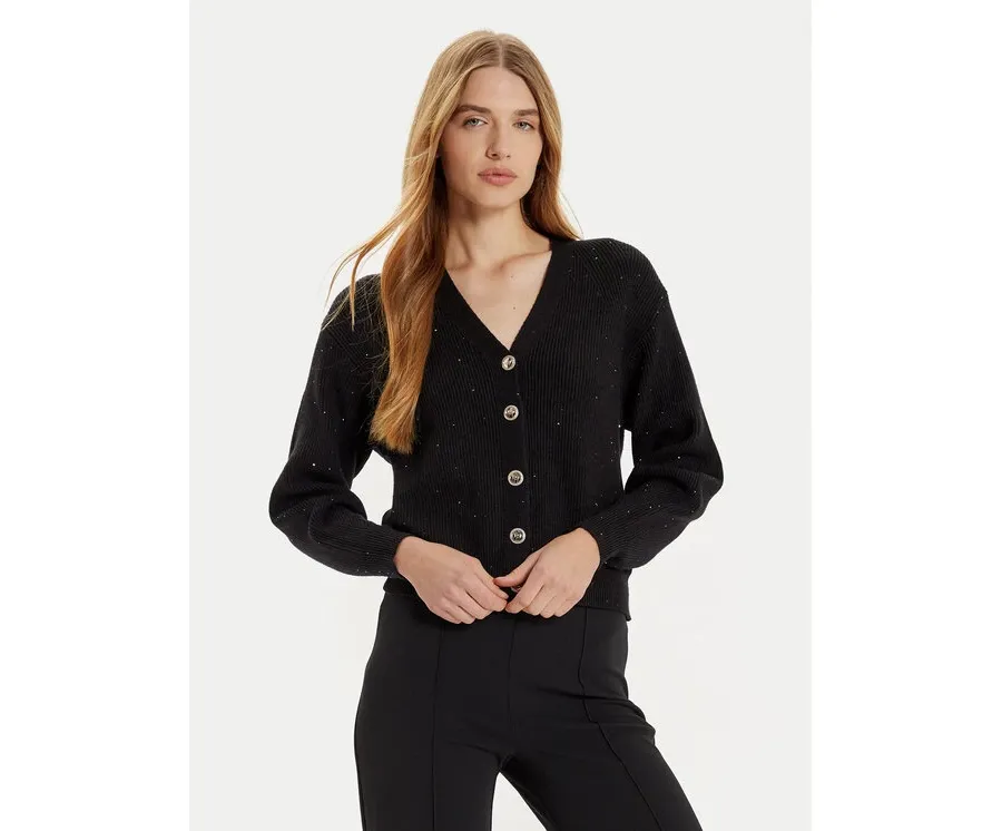 obrazek 1 Rinascimento Kardigan CFM0011590003 Czarny Regular Fit