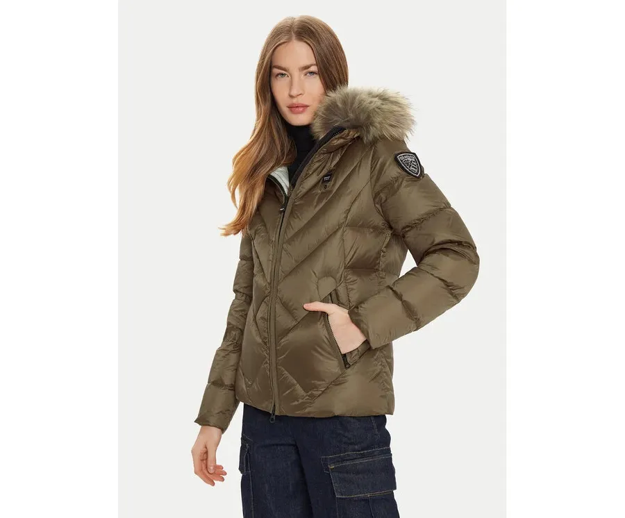 obrazek 1 Blauer Kurtka puchowa 24WBLDC03051 Brązowy Regular Fit