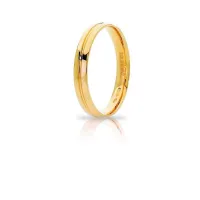 Zdjęcie Cudowna Obrączka z żółtego złota o szerokości 3,20 mm