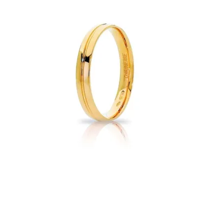 Zdjęcie Cudowna Obrączka z żółtego złota o szerokości 3,20 mm